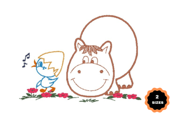 Hippopotamus with Chick: A Seasonal Embroidery Review